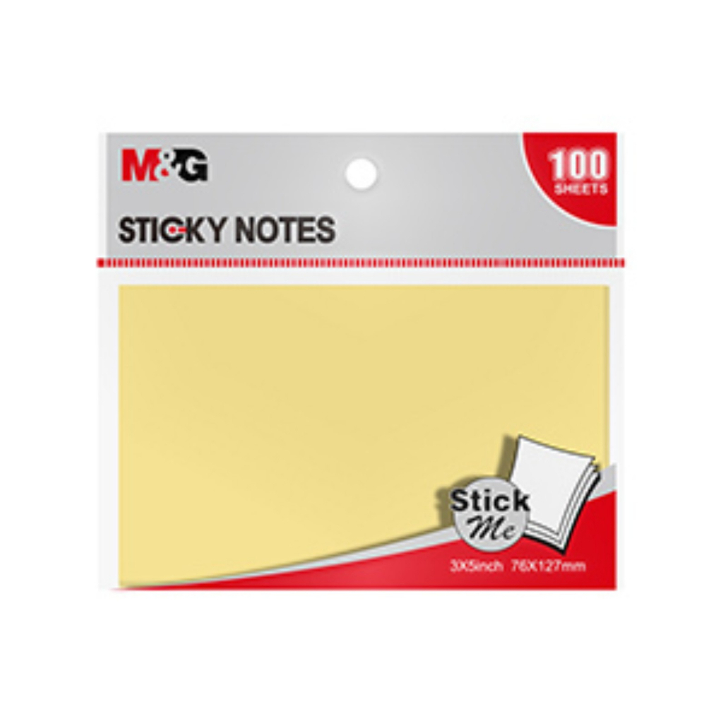 

TBMO M&G STICKY NOTES 3X5` 100S YELLOW COLOR 76X127MM - 106218/YS-142 / Sticky Notes