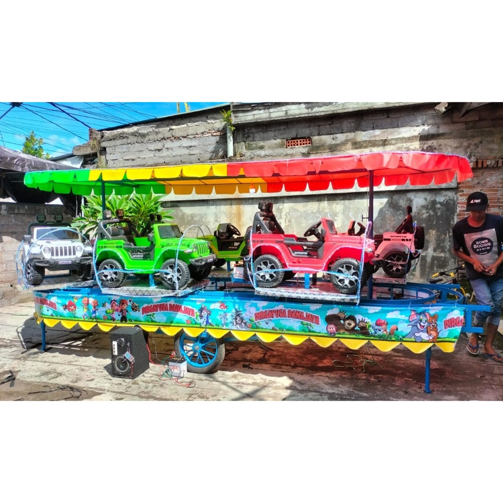 Odong odong kereta panggung mobil jeep genesis