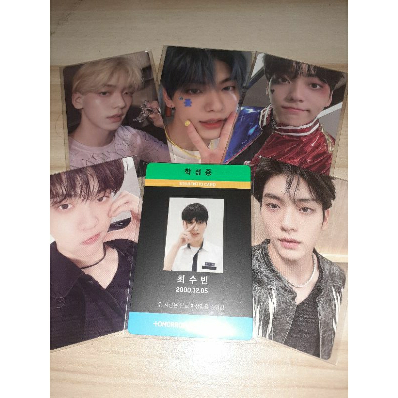 PHOTOCARD SOOBIN TXT POB LULLABY BLUE HOUR R HARLEY BACKSTAGE HEARTCHEEK ID CARD