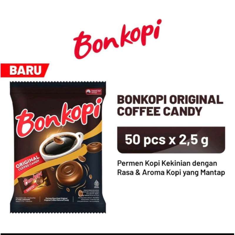 

Bon Kopi original coffee candy 125g(50pcx2.5g)