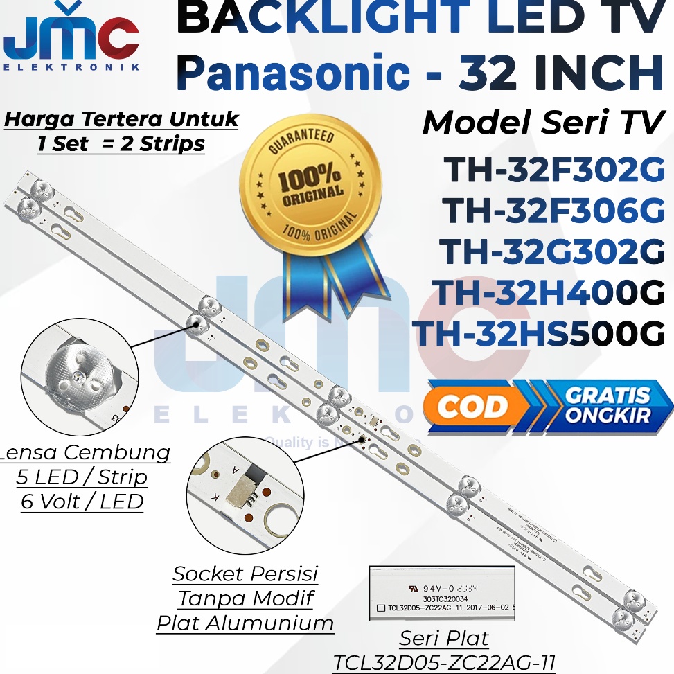BACKLIGHT TV PANASONIC TH32F32G 32G32G 32H4G 32F36G 32HS5G TH32F32G TH32F36G TH32H4G TH32G32G TH32HS