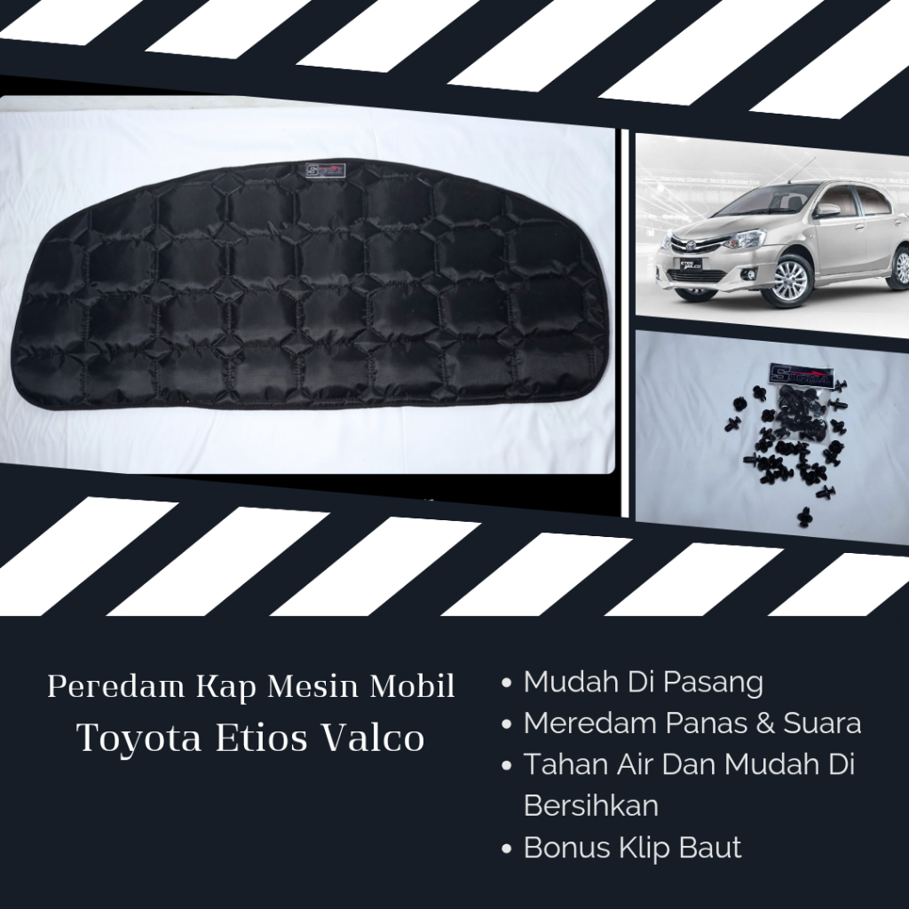 Toyota Etios Valco Peredam Kap Mesin Mobil