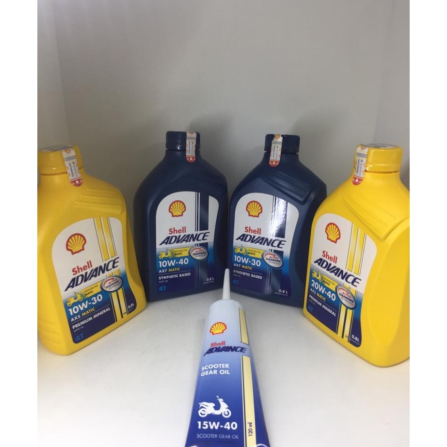 Termurah Shell Advance Scooter Matic Series Varian isi 8ML Shell Advance AX5 Scooter 13 Shell Advanc