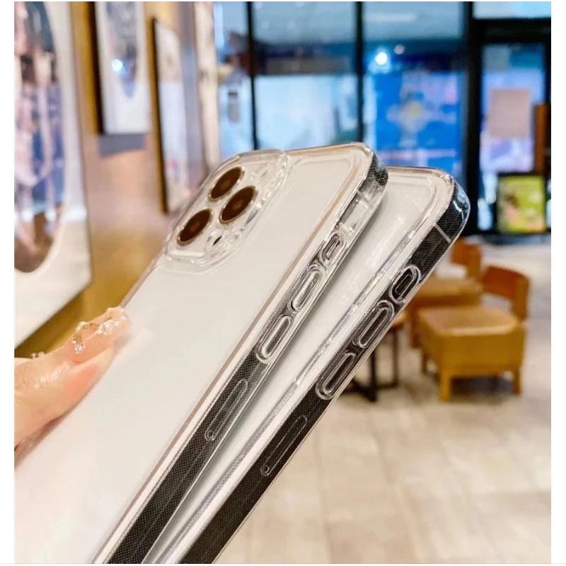 Softcase casing SAMSUNG M31 silikon bening tarasparan pelindung belakang hp+camera