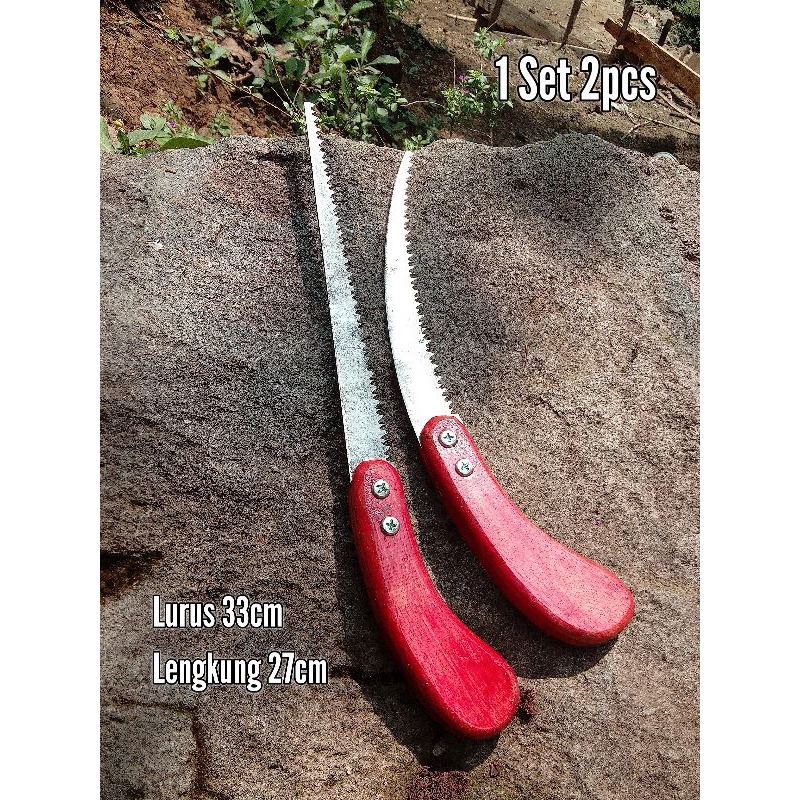 1set 2pcs gergaji bonsai, gergaji mini dahan bonsai baja slendang