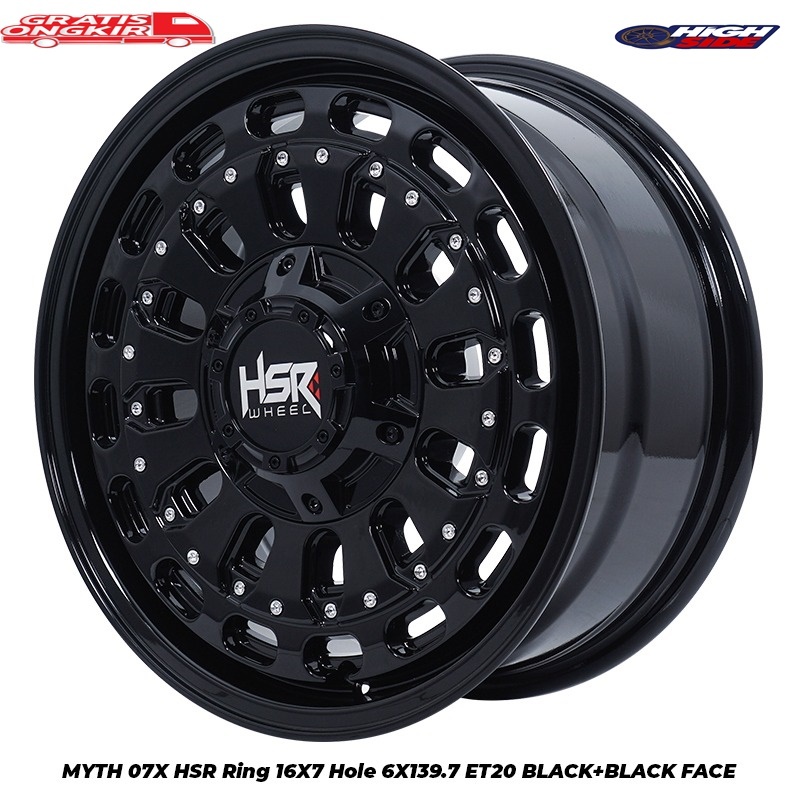 Velg Racing Ring 16 Type Offroad Mobil Isuzu Dmax, Panther New, Triton, Strada Velg Myth07 Hsr
