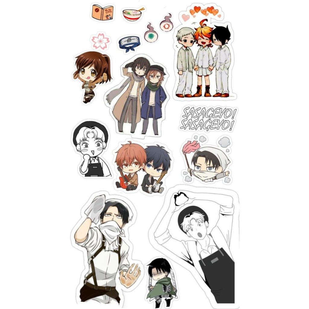 

Stiker jurnal, laptop, hp, koper, lemari, dll.