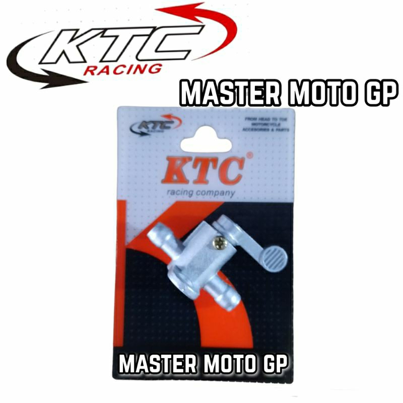 kran bensin KTC Racing SILVER Original Kran bensin KTC Universal Kran bensin Variasi motor KTC ORIGI