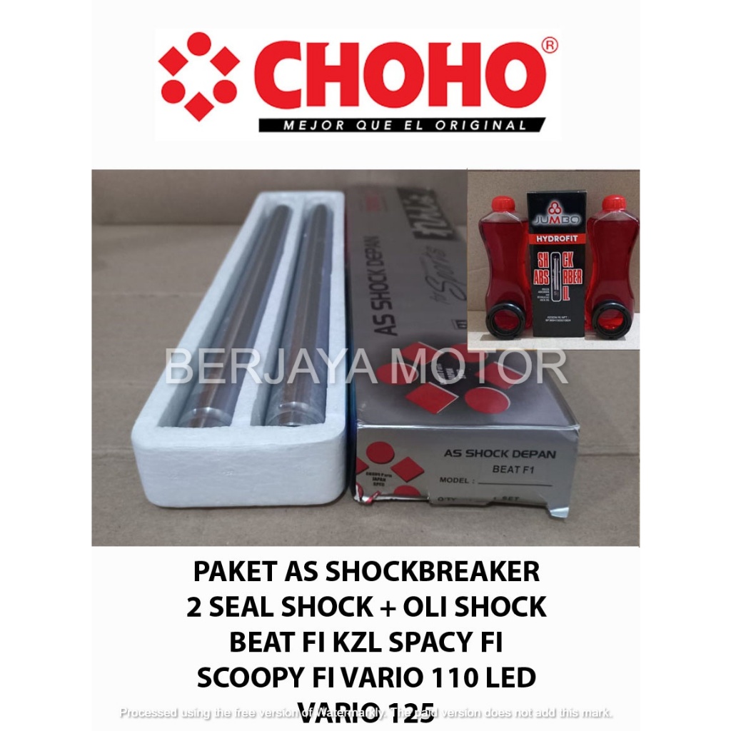 PAKET AS SHOCK DEPAN VARIO 125 BEAT FI 2 SEAL SHOCK + OLI SHOCK CHOHO