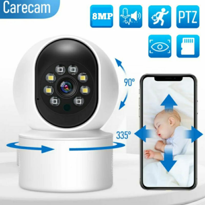 Kamera CCTV App ICSEE Wifi Smart IP Camera Wireless 8MP Outdoor / Indoor