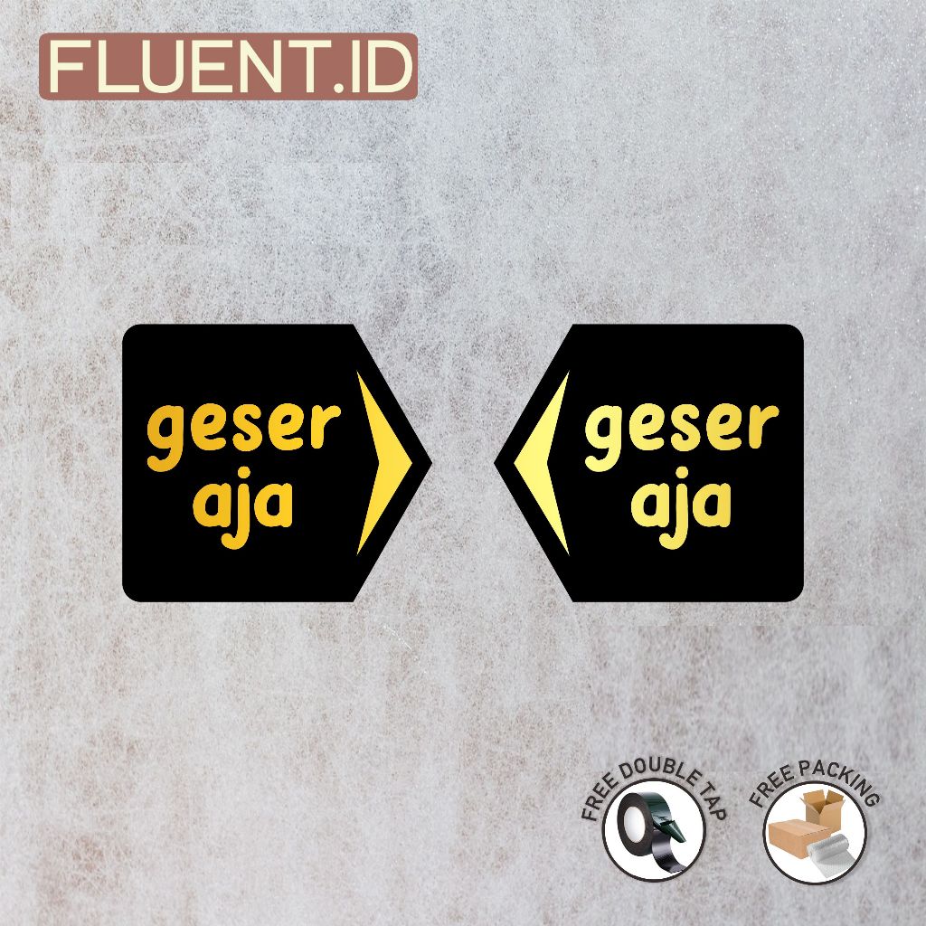 Sign Slide Pintu  Geser aja Akrilik type 2 /Pajangan Pintu/Signage Pintu Slide/ Akrilik Geser