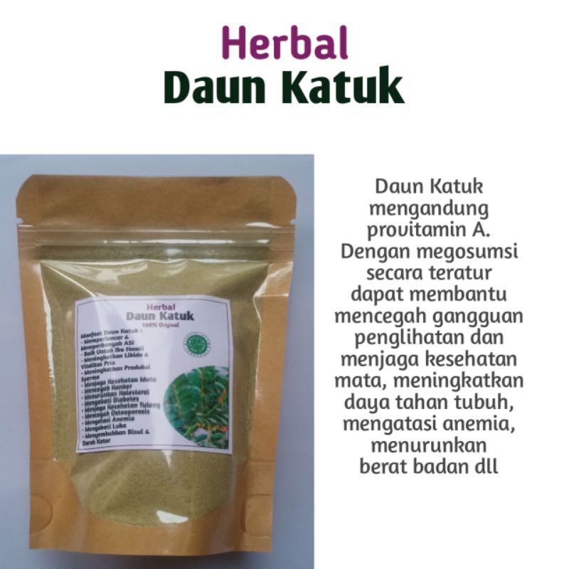 

Herbal Daun Katuk Bubuk Original