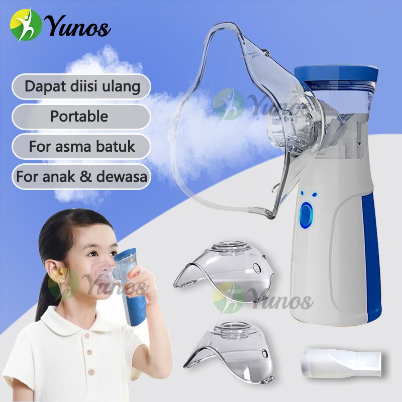 Yunos Pengisian Nebulizer Portable Mesh Alat Nebulizer Anak Dan Dewasa Inhaler Asma Uap Bayi Batuk P