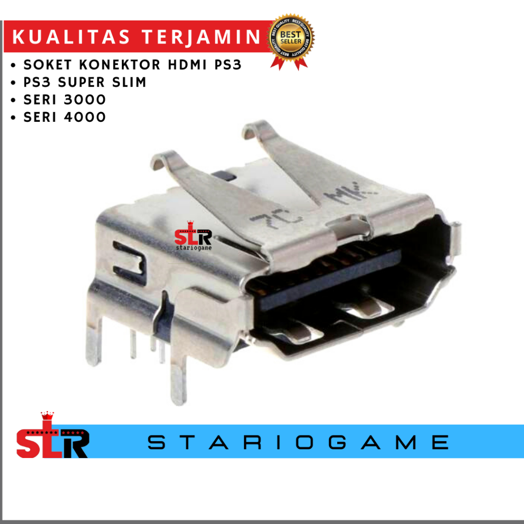 Konektor soket HDMI ps3 super slim seri 3000 4000 socket kabel HDMI ps3 super slim ori cabutan