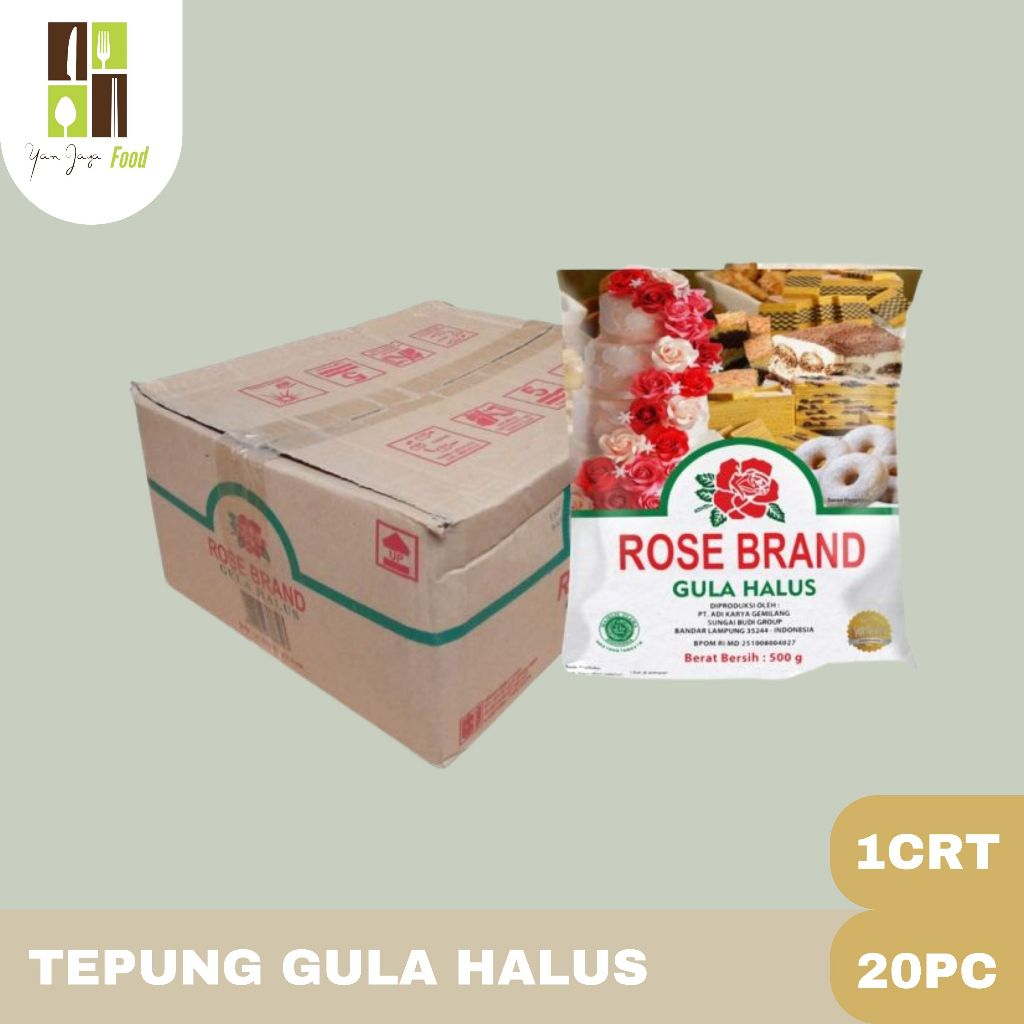 

Rose Brand Gula Halus 1karton 500g Isi 20