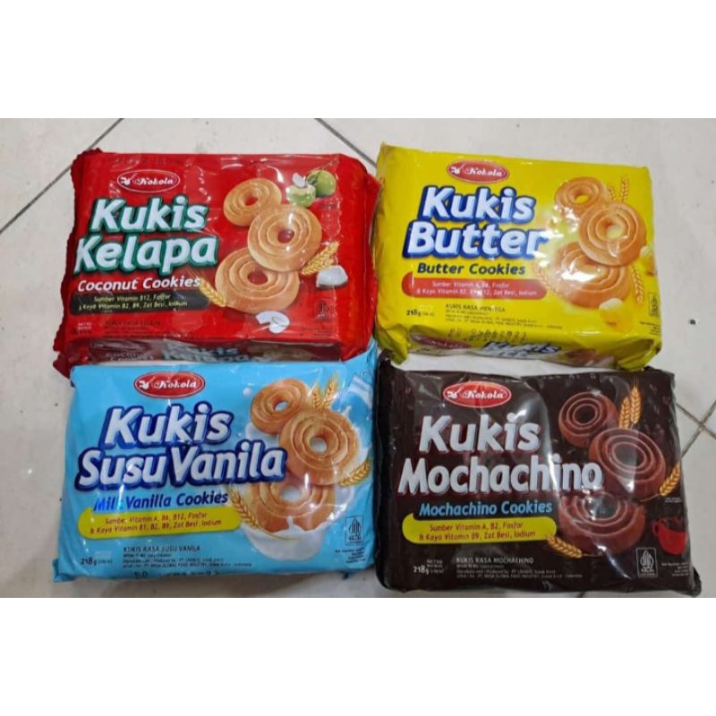 

Kukis kokola 218gr 1slop isi 6pcd