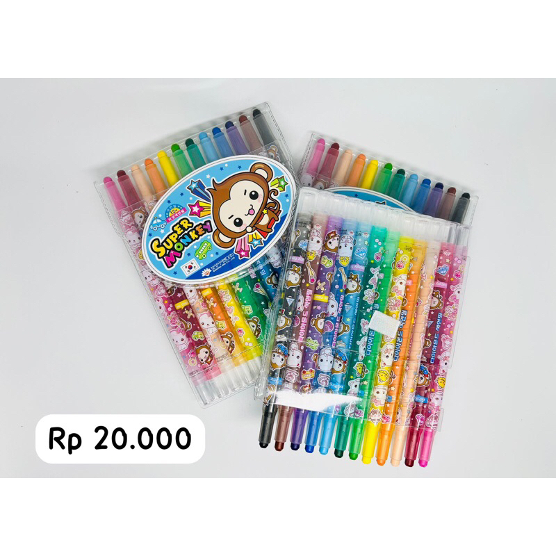 

Twist-up crayon ukuran isi 12 warna