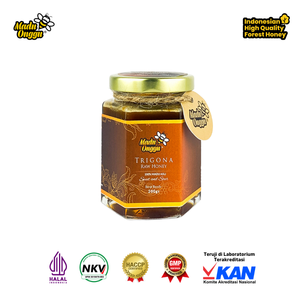 

Madu Murni Klanceng Madu Onggu Trigona Raw Honey 200gr 100% Nektar Alami Tanpa Pengolahan Apapun