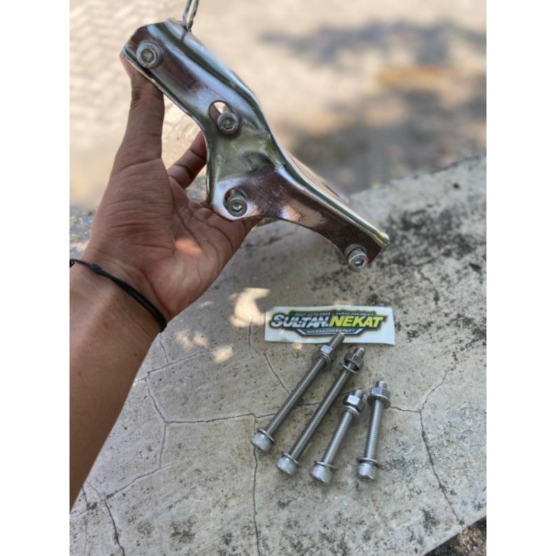 Baut set mur L pangkon mesin  TIGER stainless
