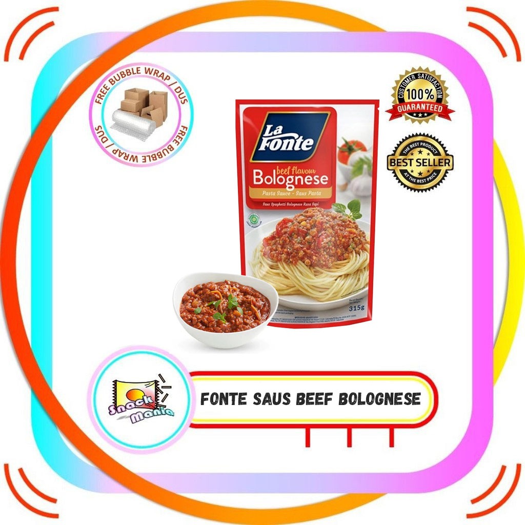 

La Fonte Bolognese Beef Flavour Sauce ~ 315 gr Saus Pasta Spaghetti