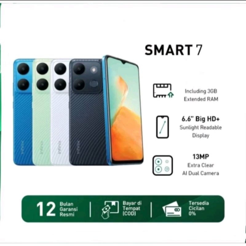 infinix smart 7 ram 6/64 baru segel resmi