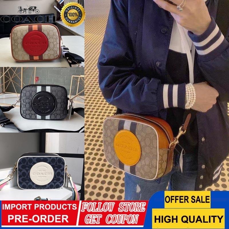 Coach Tas Bahu Tas Kamera Dempsey Tas Selempang Bahu MINI Wanita C1912 C2828