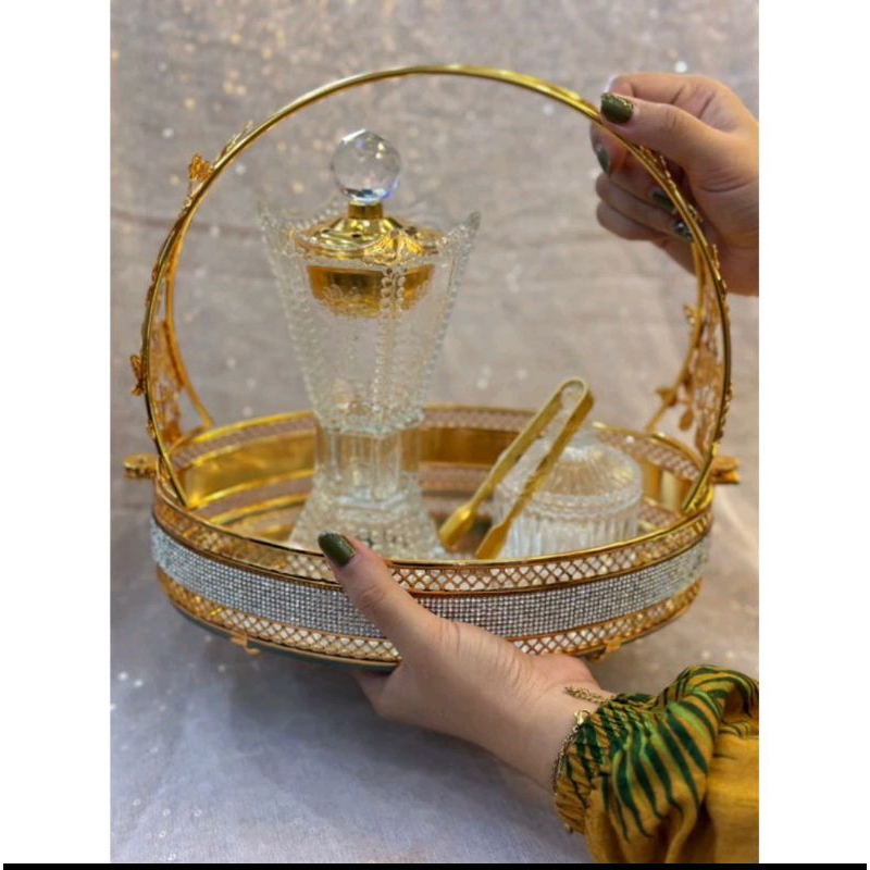 Prapen Crystal Antik Mewah Tempat Dupa Kristal Mabkhara Crystal