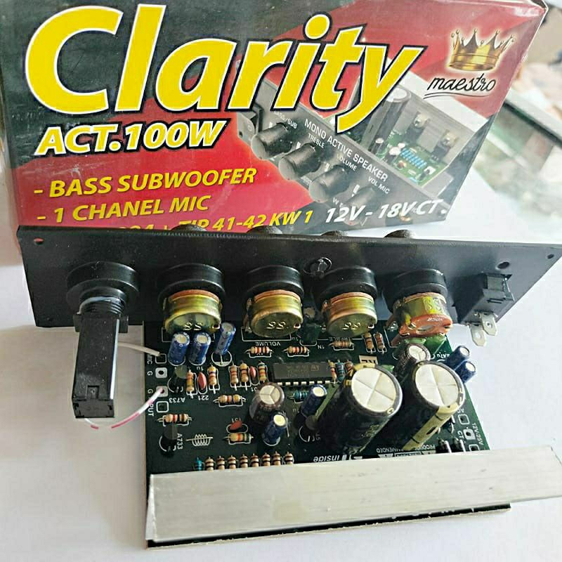 kit aktif clarity 200watt mono