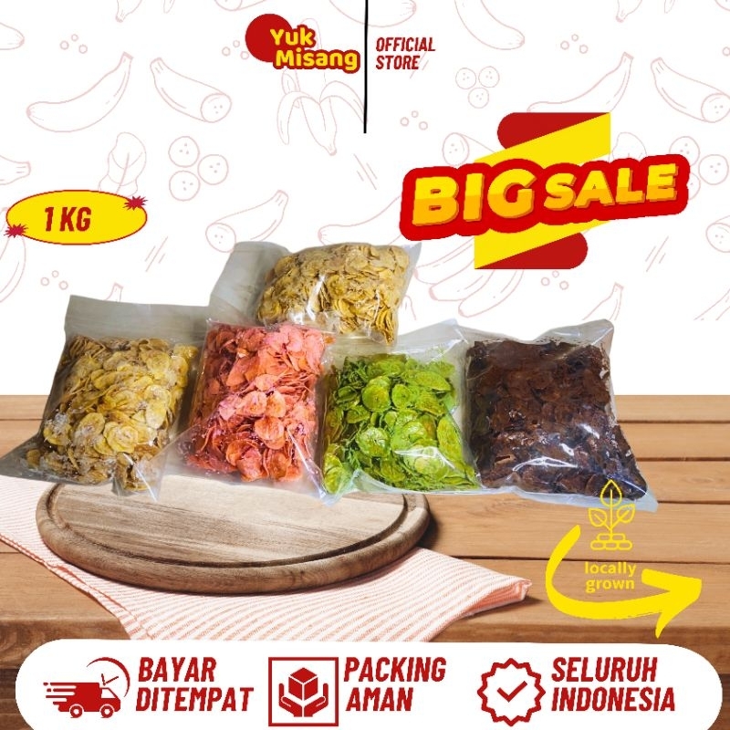 

Keripik Pisang Lumer Manis Topping Vanilla Snack Pisang Coklat Lumer Manis Topping Melimpah 1Kg