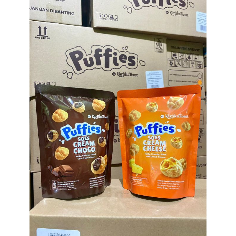 

Puffies soes cream 72 gr ( coklat & keju )