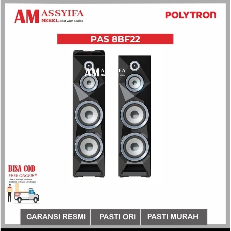 SPEAKER POLYTRON 8BF22 GARANSI RESMI ORIGINAL 199%