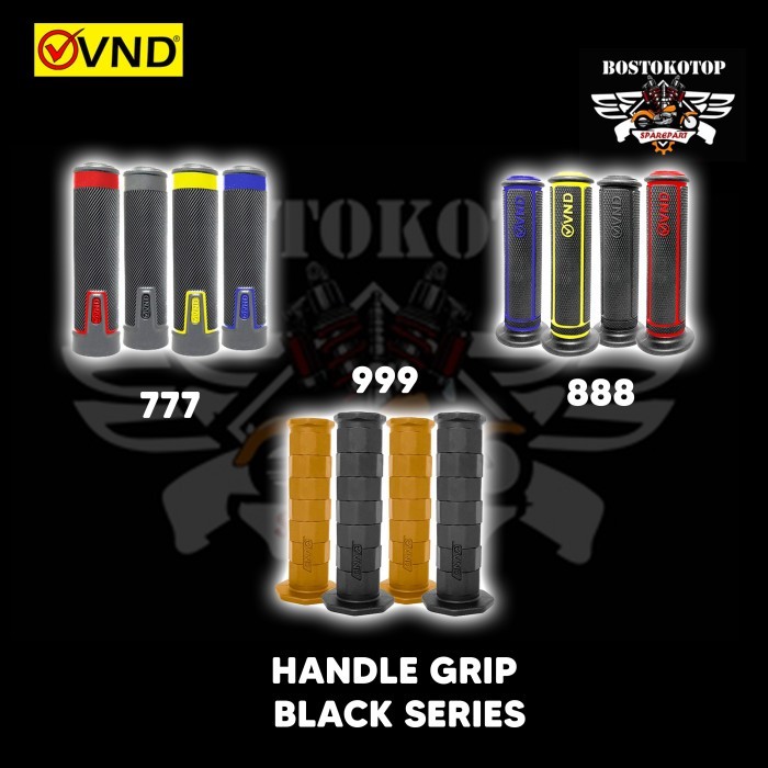 VND Racing Handgrip Handfat Handle Grip Black Hitam Series 777 888 999 Original