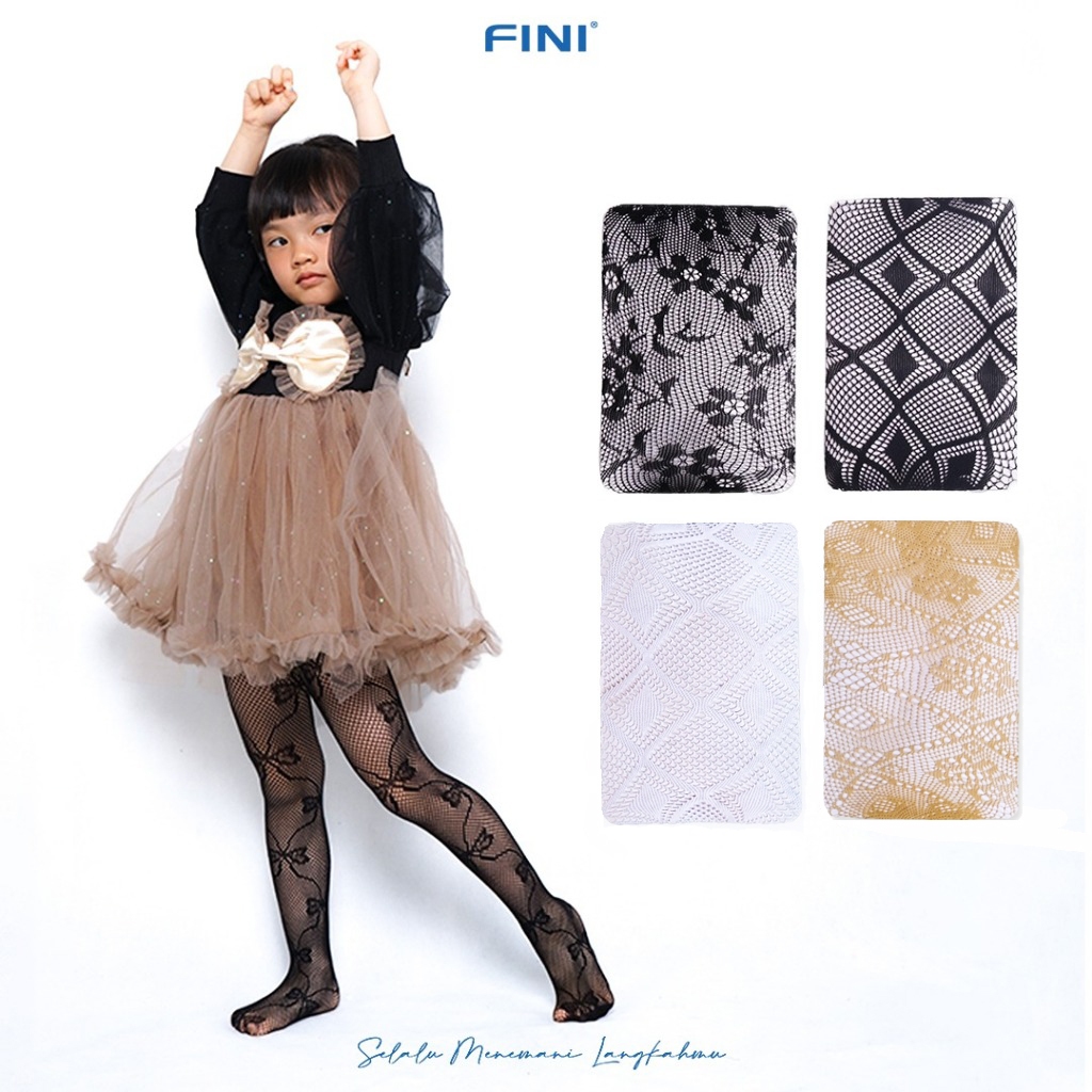 FINI Stocking Celana Anak Renda Jaring - ST Renda Kids