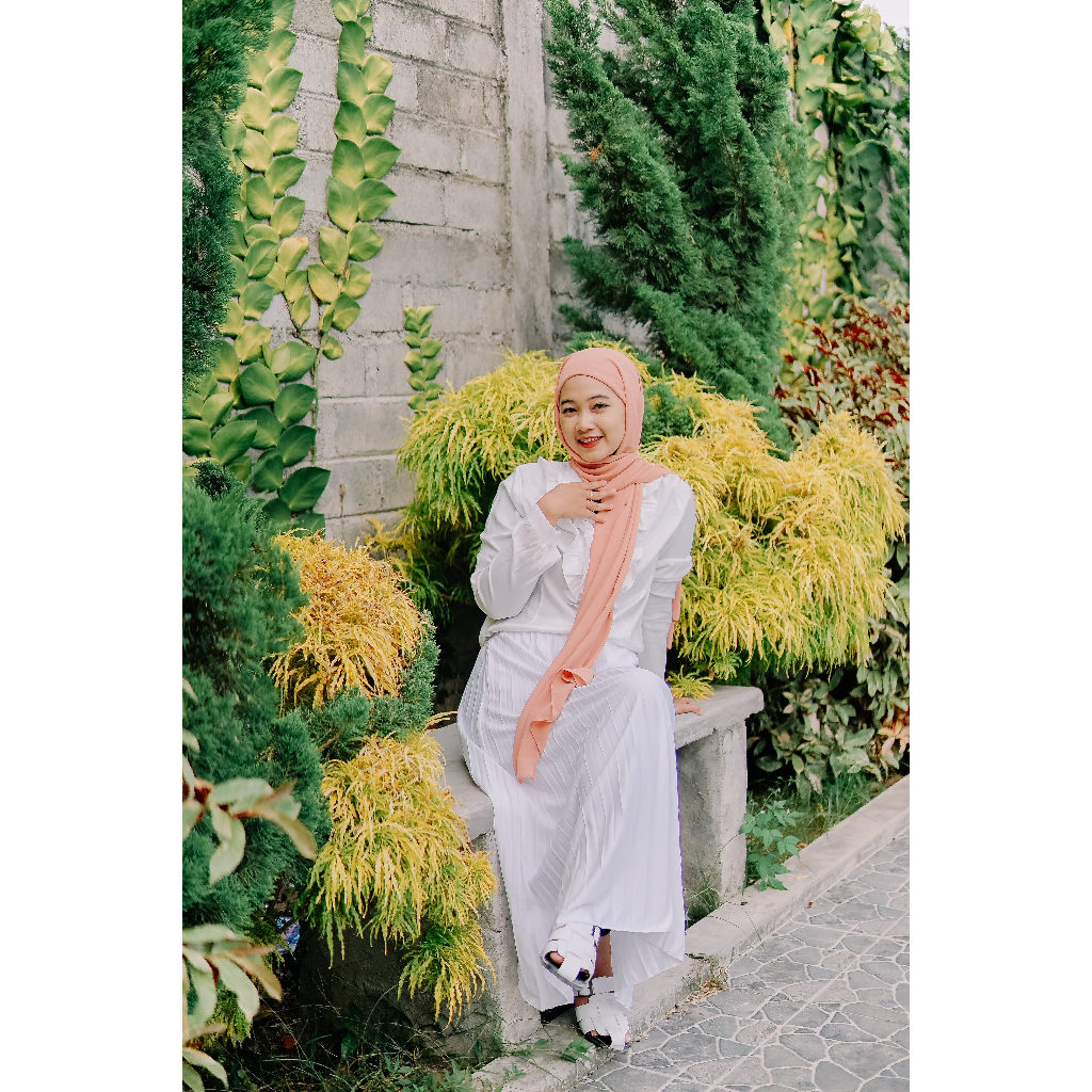 Hijab Pashmina Inner Ceruty 2in1// Ceruty Baby Doll / Matt Inner Jersey Premium / Jilbab Pashmina In