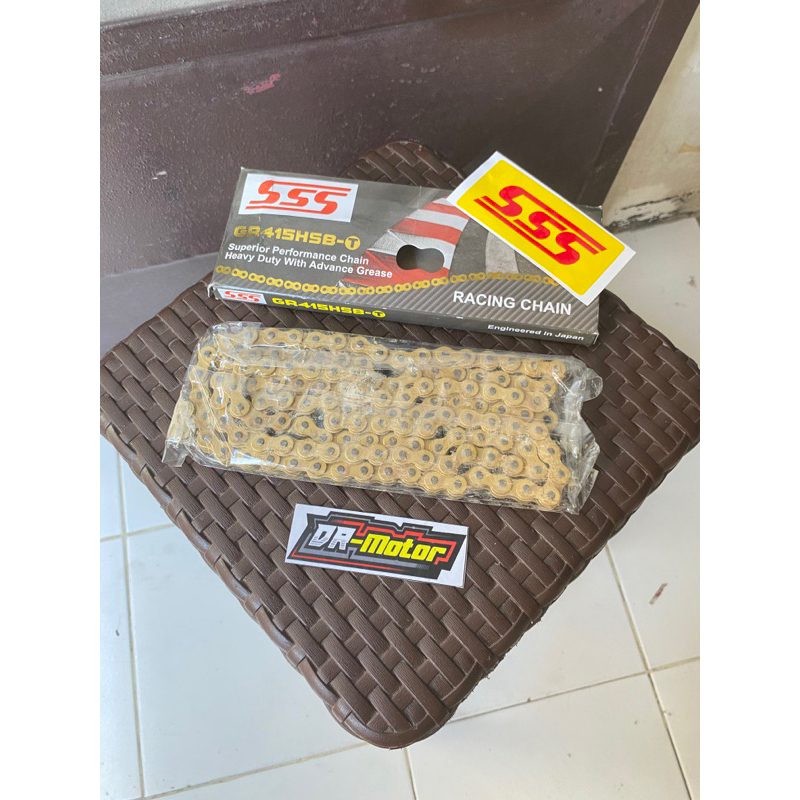 Rantai SSS 428 hsbt 130l original rantai sss gold hsbt