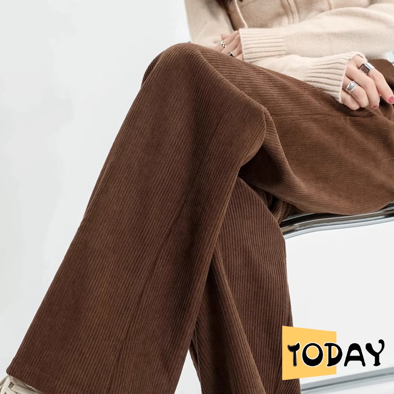 Celana corduroy wanita celana korean style wanita kulot Celana panjang corduroy wanita
