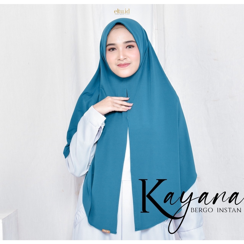 Hijab Instan /Jilbab Bergo Eltu /Bergo Belah Tengah /Kayana Bergo Eltu