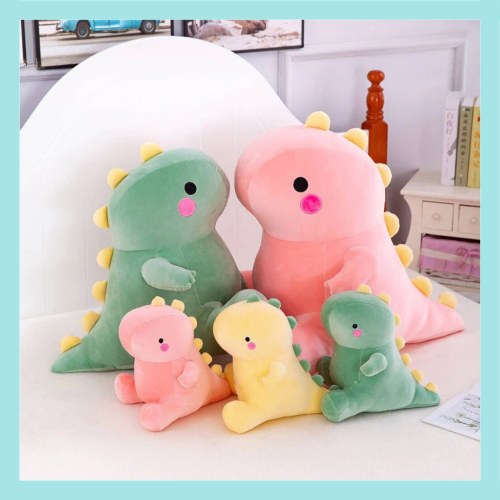Boneka Dinosaurus Tirex Gemoy bahan Soft Yelvo Halus/ Boneka Dino Gemoy Ukuran L Berlabel SNI