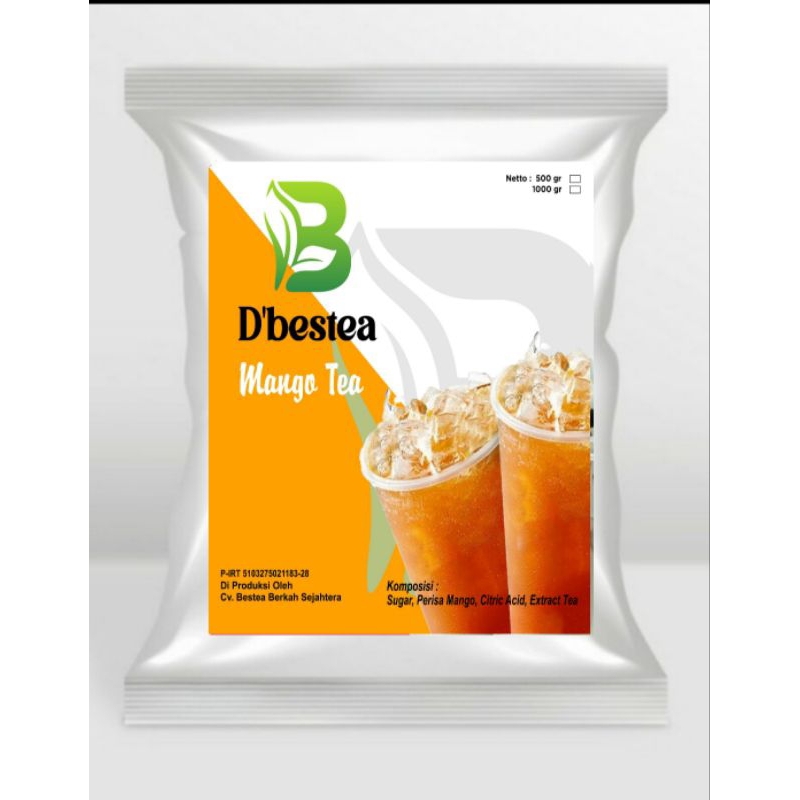 

Bubuk Minuman Rasa Mango Tea 1 Kg Powder Drink