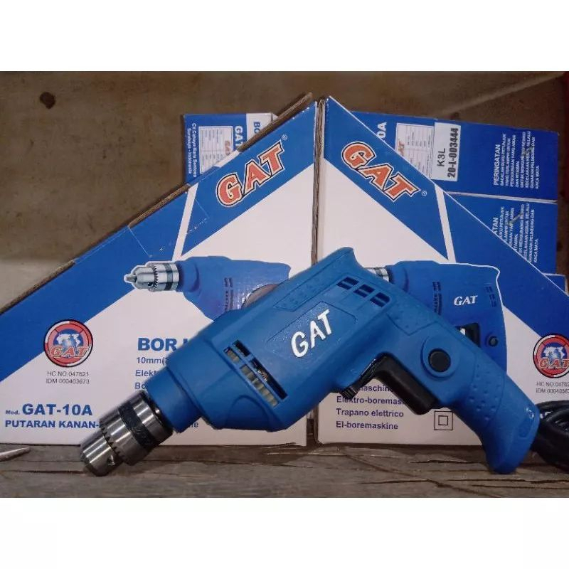 Mesin Bor Listrik 10mm Gat 10A Putaran Bolak - Balik