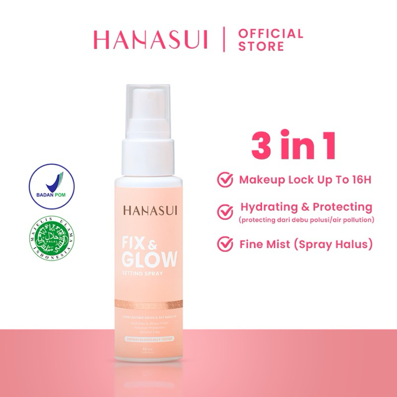 hanasui  fix & glow spray