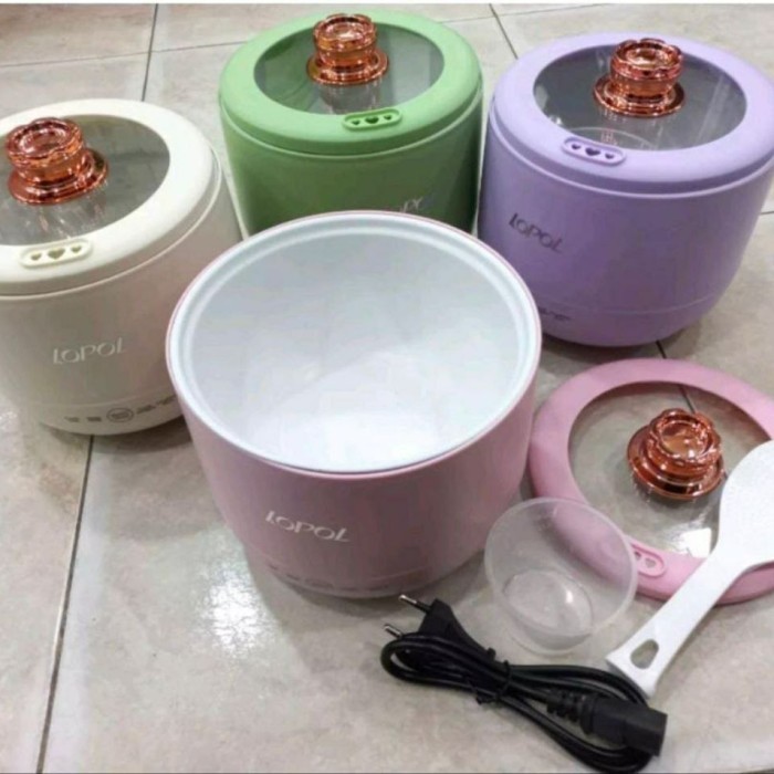 Terbaru Vishal Rice Cooker Mini 1.6L Portable Panci Elektrik Multifungsi Kecil