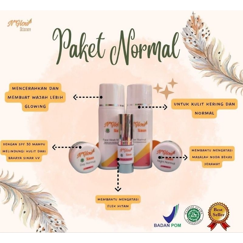 N'GLOW SKINCARE ECER READY STOK