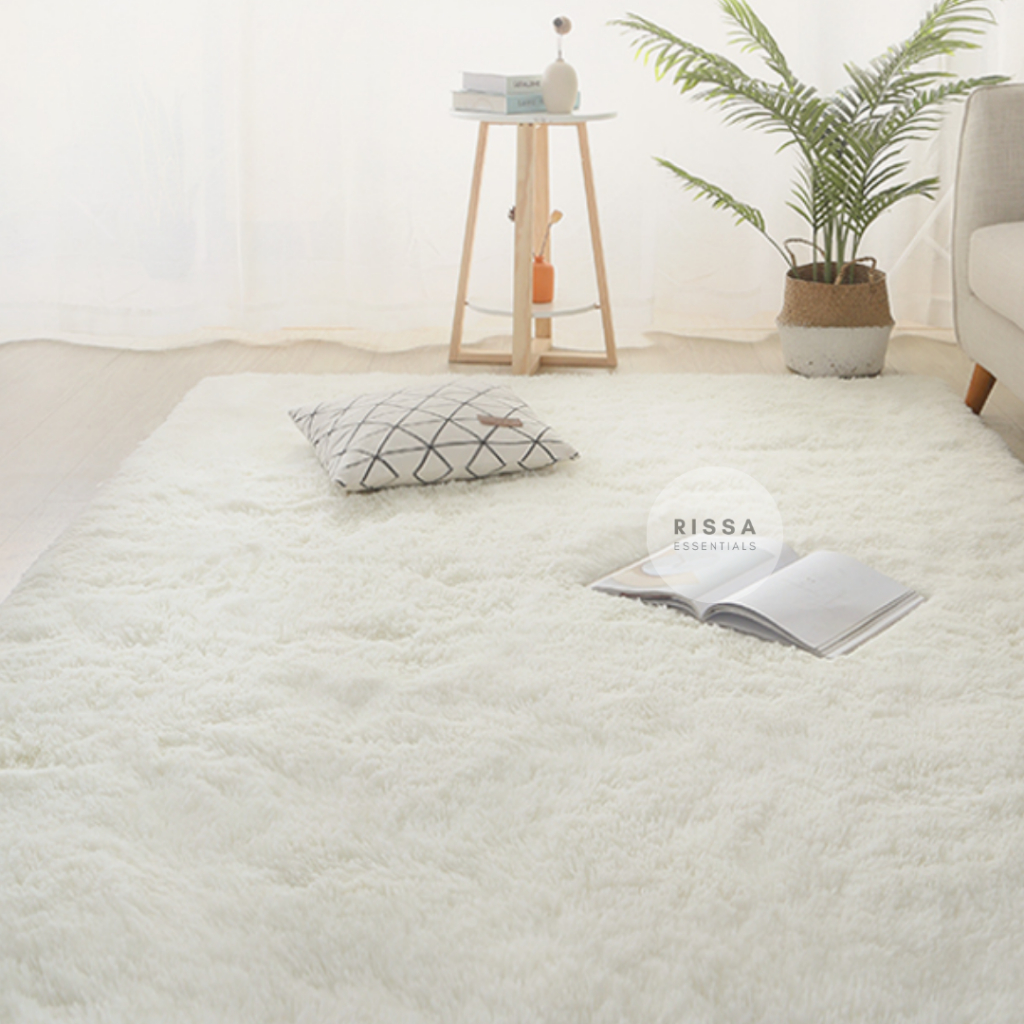 [RISSA] Karpet Bulu Adeline Karpet Kamar Tebal Home Decor Modern Karpet Foam Serbet Taplak Kain Moti