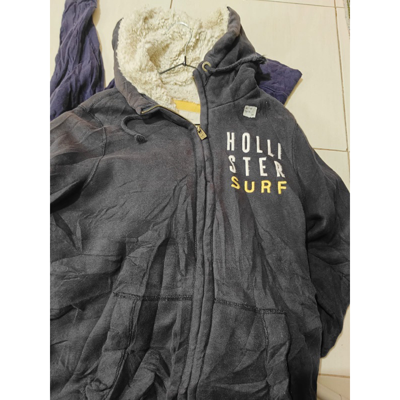 hoodie hollister sherpa