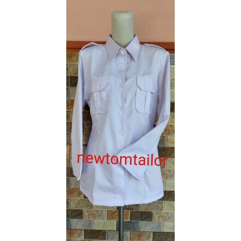 SERAGAM PUTIH ASN.SERAGAM DINAS PDH.BODY CEWEK.KRAH STANDART.NAGATA PREMIUM