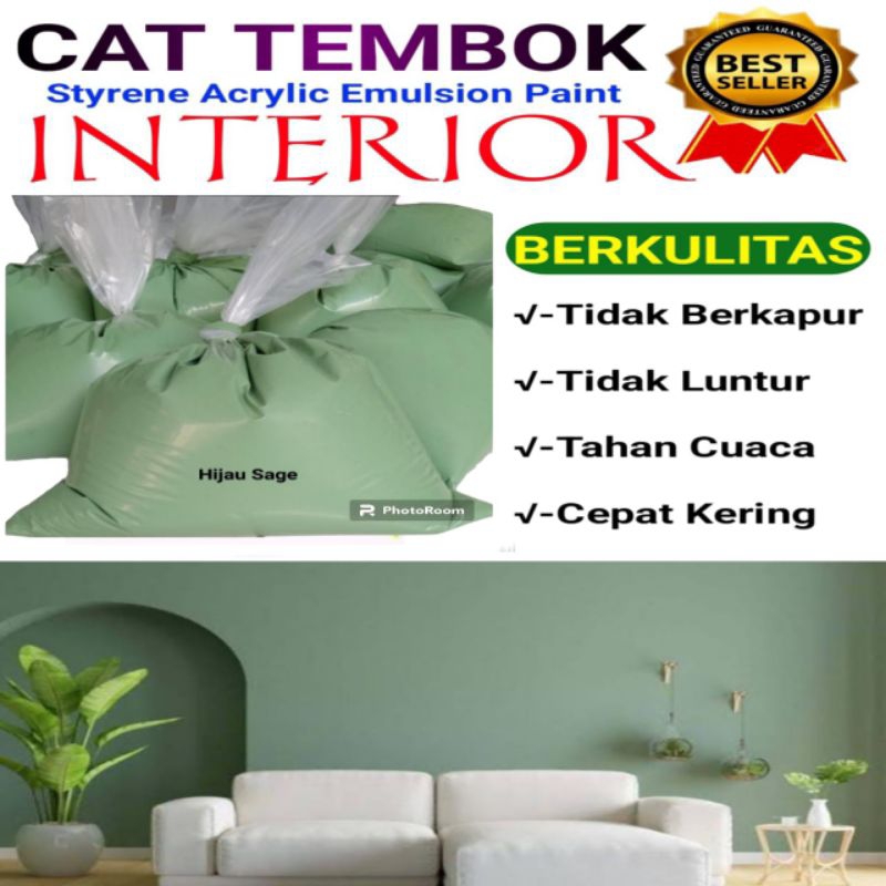 cat kiloan 1 kg cat tembok exterior dan interior