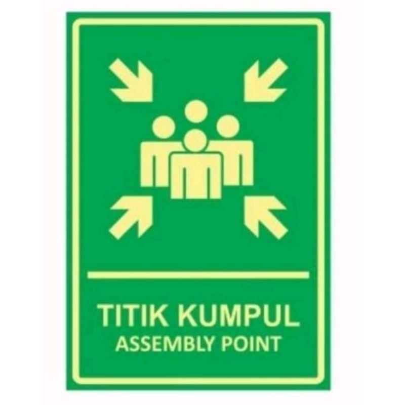 

SIGN STIKER TITIK KUMPUL ( GLOW IN THE DARK ) K3 SAFETY