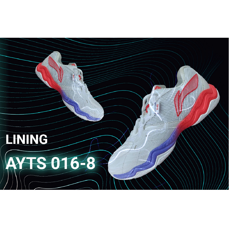 Sepatu Badminton Lining Training Shoes AYTS016 White
