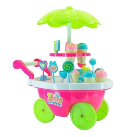 Mainan Anak Gerobak Es Krim Dorong Jumbo - Ice Cream Stroller